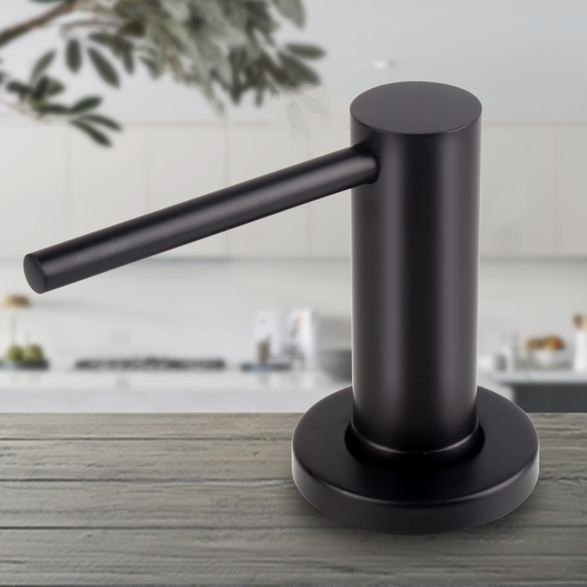 TYESTAND Kitchen Sink Soap Dispenser – Matte Black 304 Stainless Steel