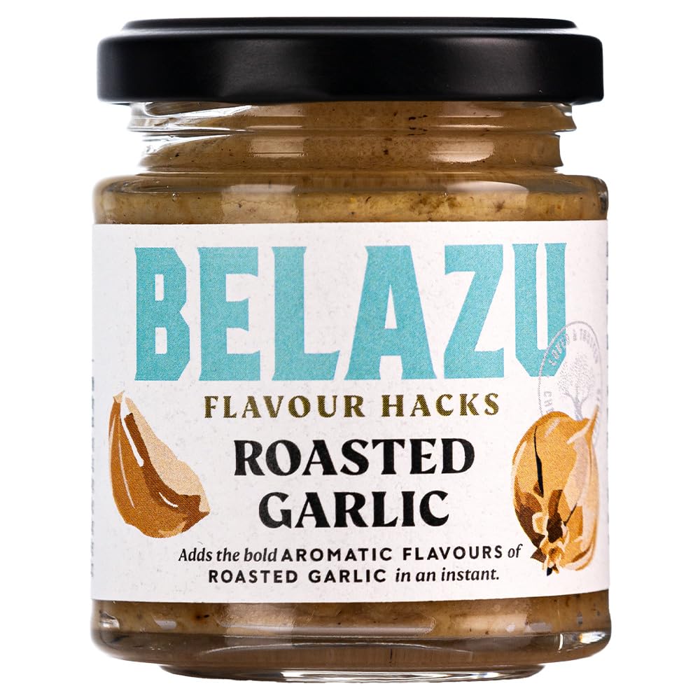 Belazu Roasted Garlic Paste - Gourmet Cooking Ingredient - 130g (Pack of 6)