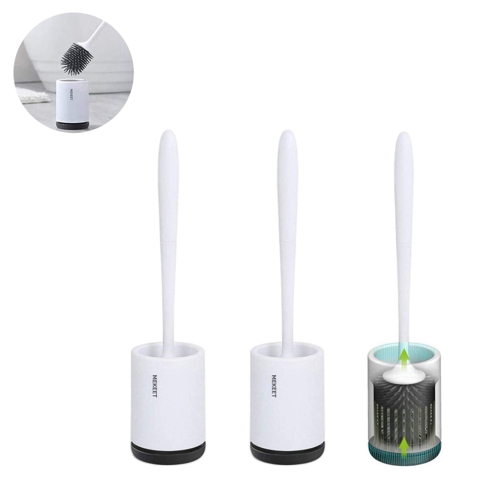 Jolof Store Silicone Toilet Brush and Holder Set – 2 Pack Flooring