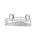 Smedbo Corner Shower Basket – Self-Adhesive Stainless Steel, Silver