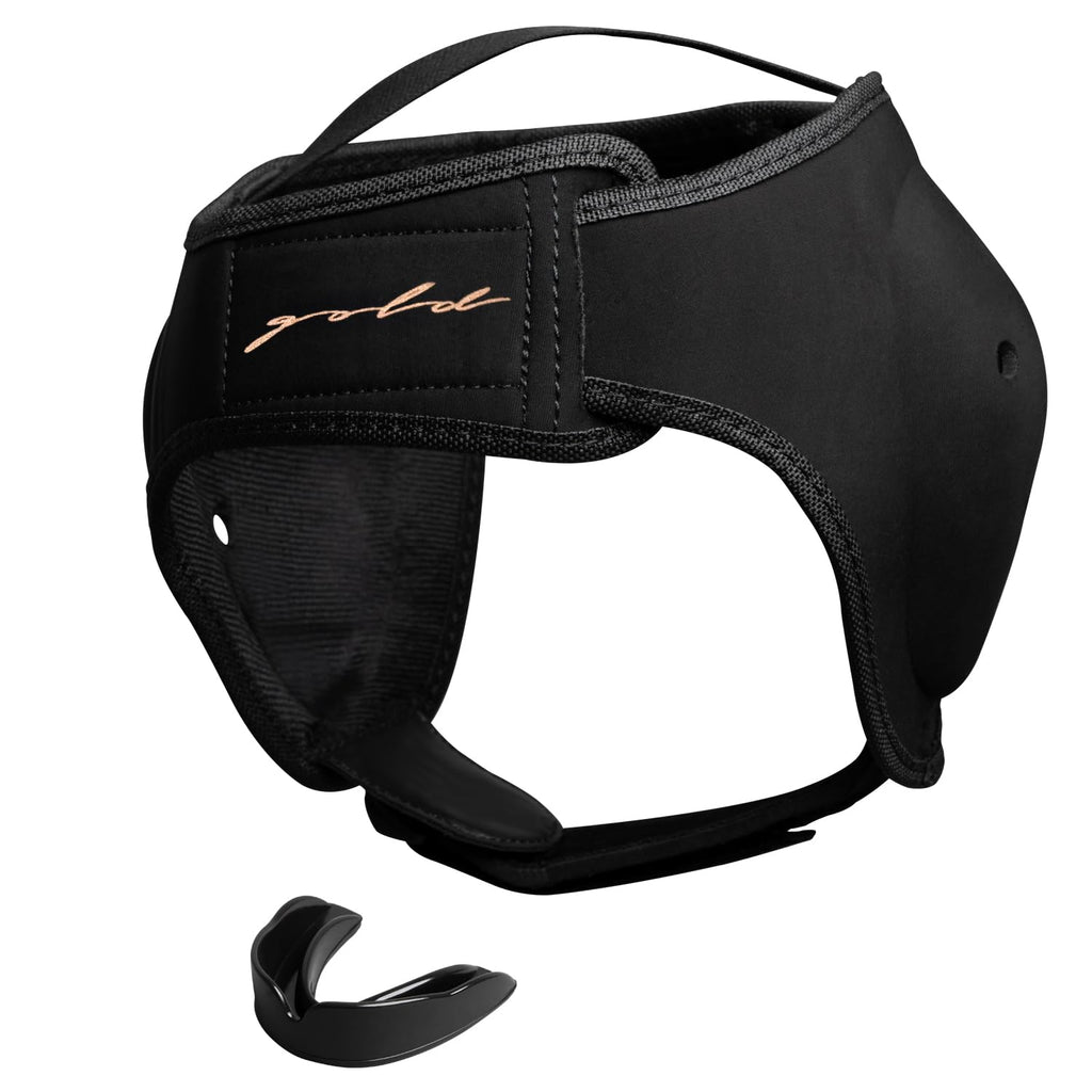 Gold BJJ Headgear | Cauliflower Ear Protection for Jiu Jitsu & Wrestling