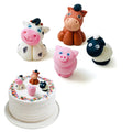 Edible Farm Animal Cake Toppers – Handmade Fondant (4 Pc)