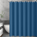 Lerores Dark Blue Shower Curtain - 200x200cm Anti-Mould Weighted Hem