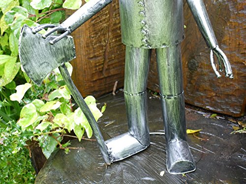 Darthome Tin Man Garden Statue – Vintage Metal Wizard of Oz Decor