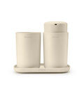 Brabantia ReNew 3-Piece Bathroom Accessory Set - Soft Beige