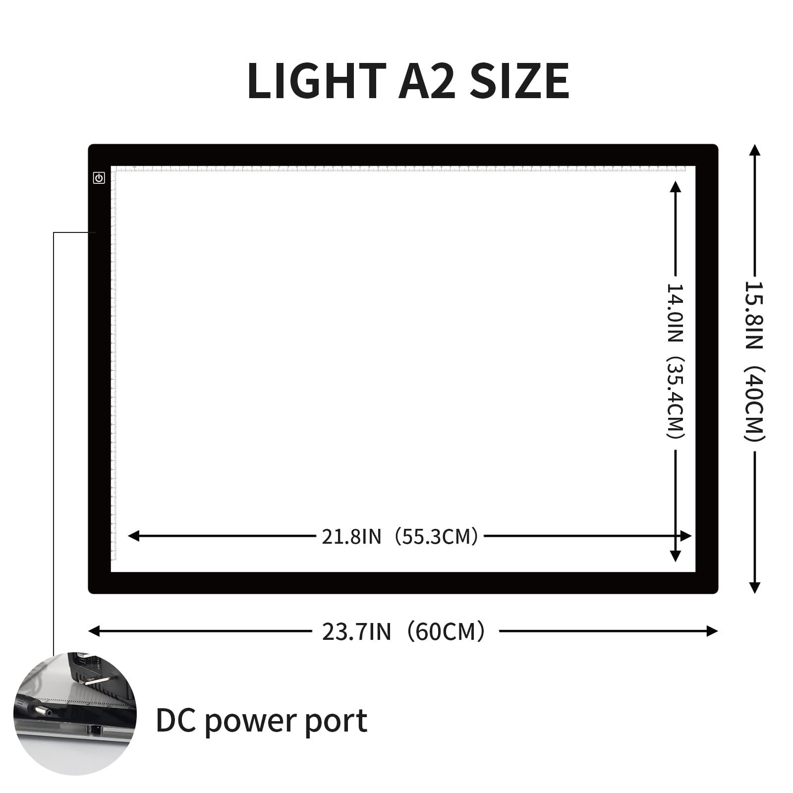 TOHETO A2 LED Light Pad | Dimmable Ultra-Thin Tracing Board for Art