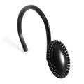 Matte Black Shower Curtain Hooks | Rustproof Metal Rings - 12pk