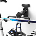 WELDUN Foldable Bike Wall Mount Rack with Helmet Hook for Garage