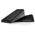 Heavy Duty Zinc Door Stopper Wedge with Wall Protectors – 2 Pack