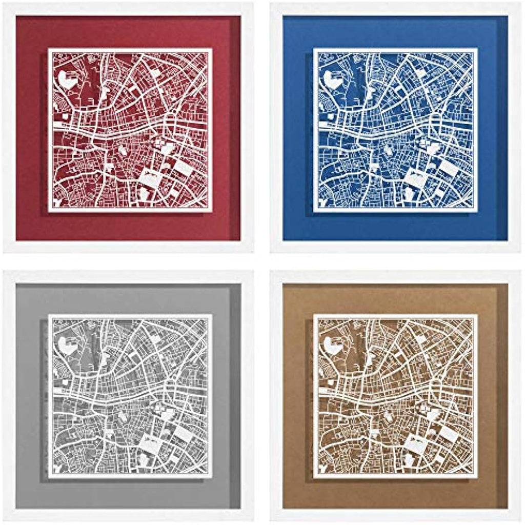 Jolof Store Dublin Marco de Papel para Mapas – Arte de Papel 9x9