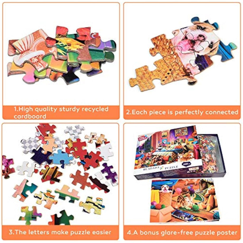 Jolof Store 1000 Piece Animal Jigsaw Puzzle for Adults – 27.6 x 19.7 in
