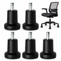 5Pcs High Profile Bell Glides Replacement Stool Swivel Caster Wheels or Office Desk Chair