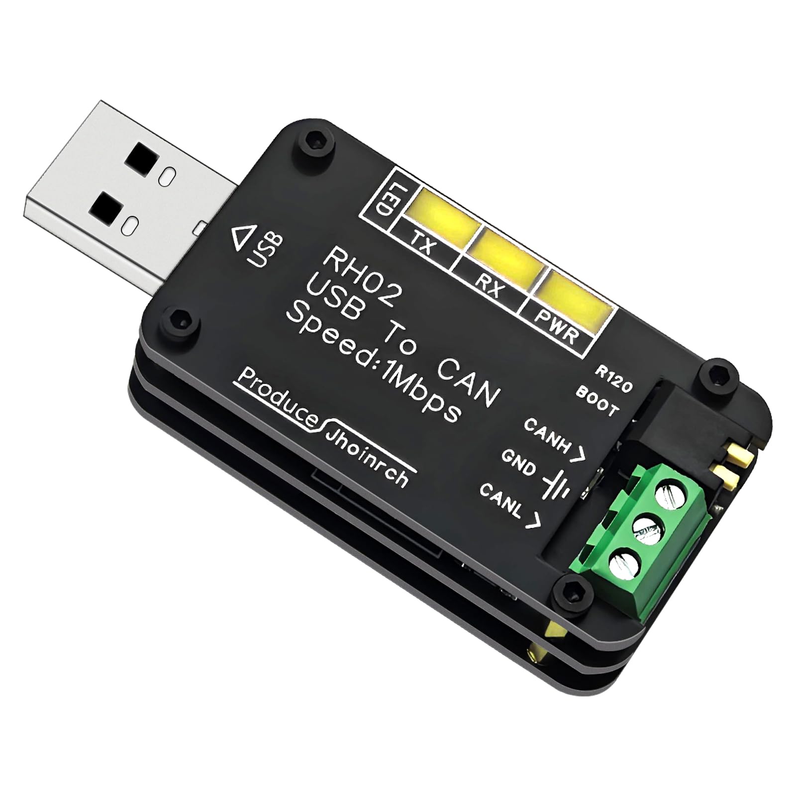 Jhoinrch USB to CAN Bus Converter – CANable Open-Source Hardware