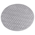 Round PVC Shower Mat – Anti-Slip Suction Bath Mat, Grey