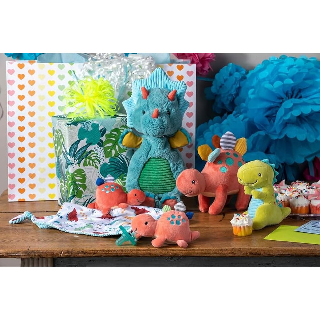 Mary Meyer Pebblesaurus Dinosaur Security Blanket – Recycled Coral Plush