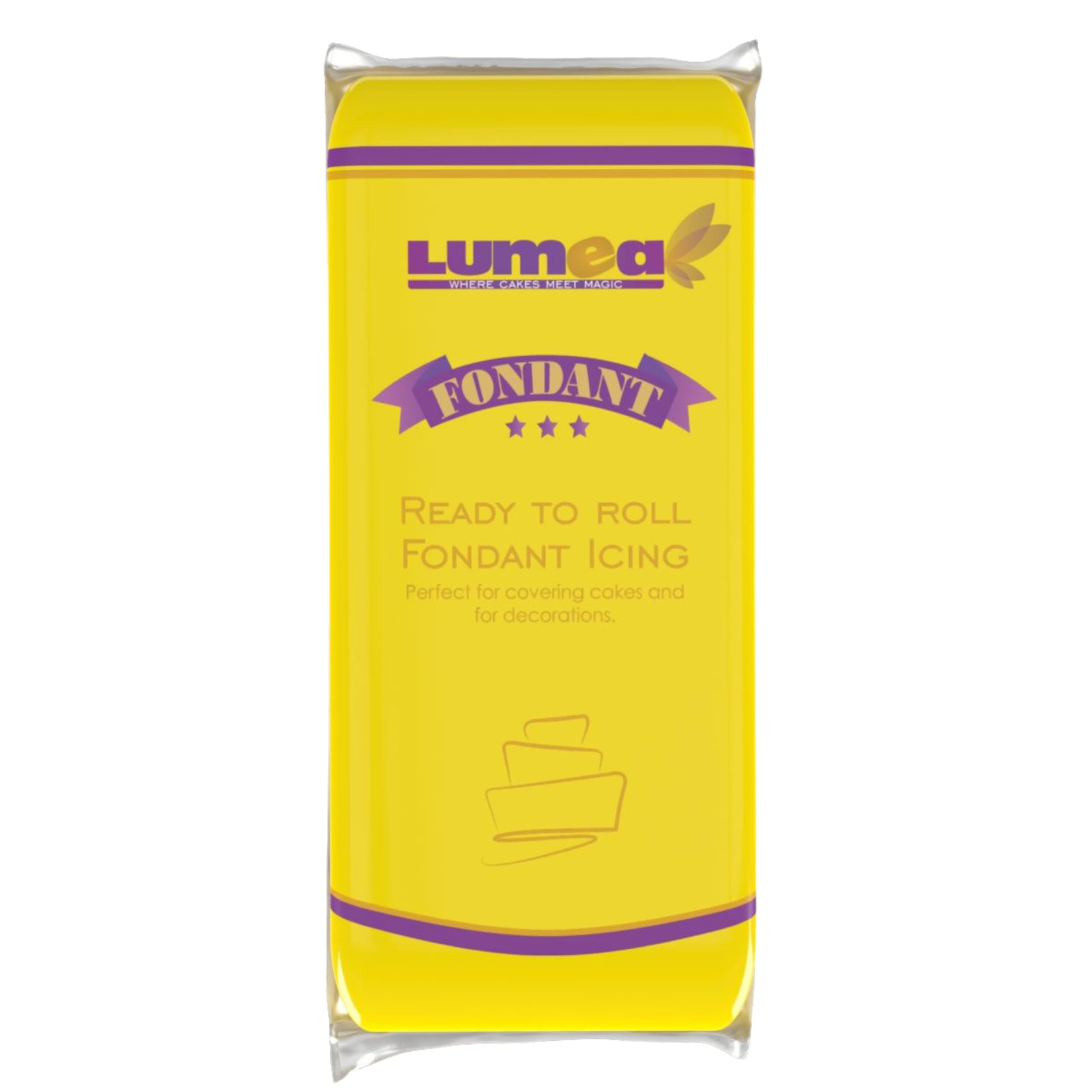Dekozauber24 Yellow Fondant Icing 1kg – Gluten Free Ready to Roll