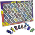 Ram 36 Piece Die Cast Metal Toy Cars - Childrens Race Car Play Set