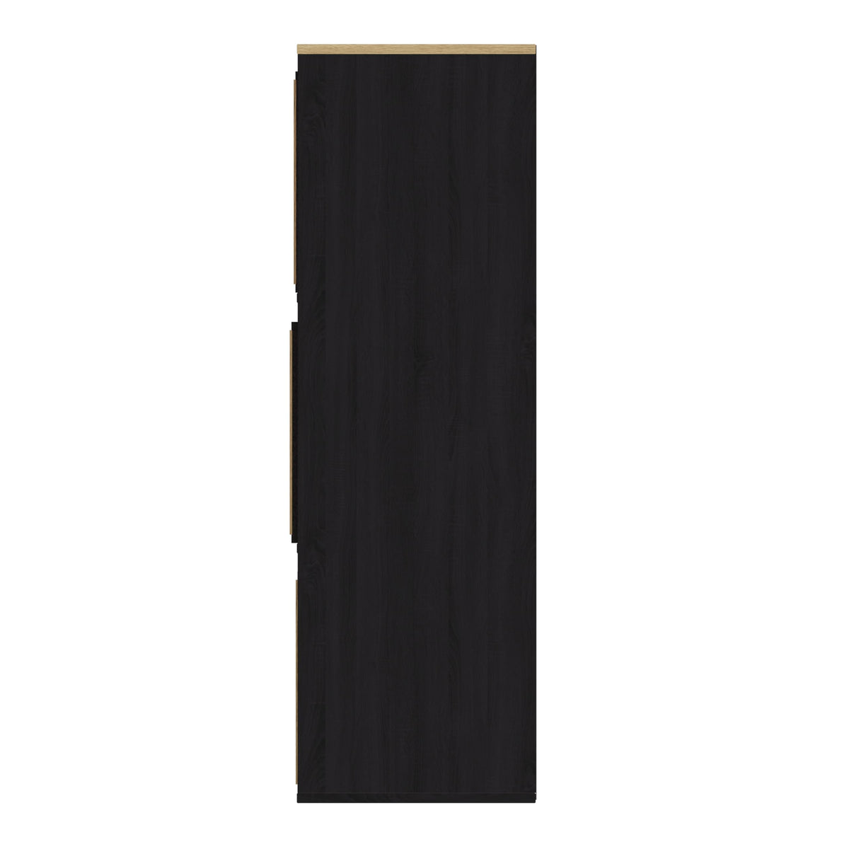 GFW Kube 2x3 Storage Unit Black & Medium Oak, Cube Bookcase with Open and Hidden Storage Compartments, Modern Shelving Unit - image 4