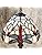 MIAOKE Stained Glass Dragonfly Table Lamp | Handmade Art Nouveau Desk Light