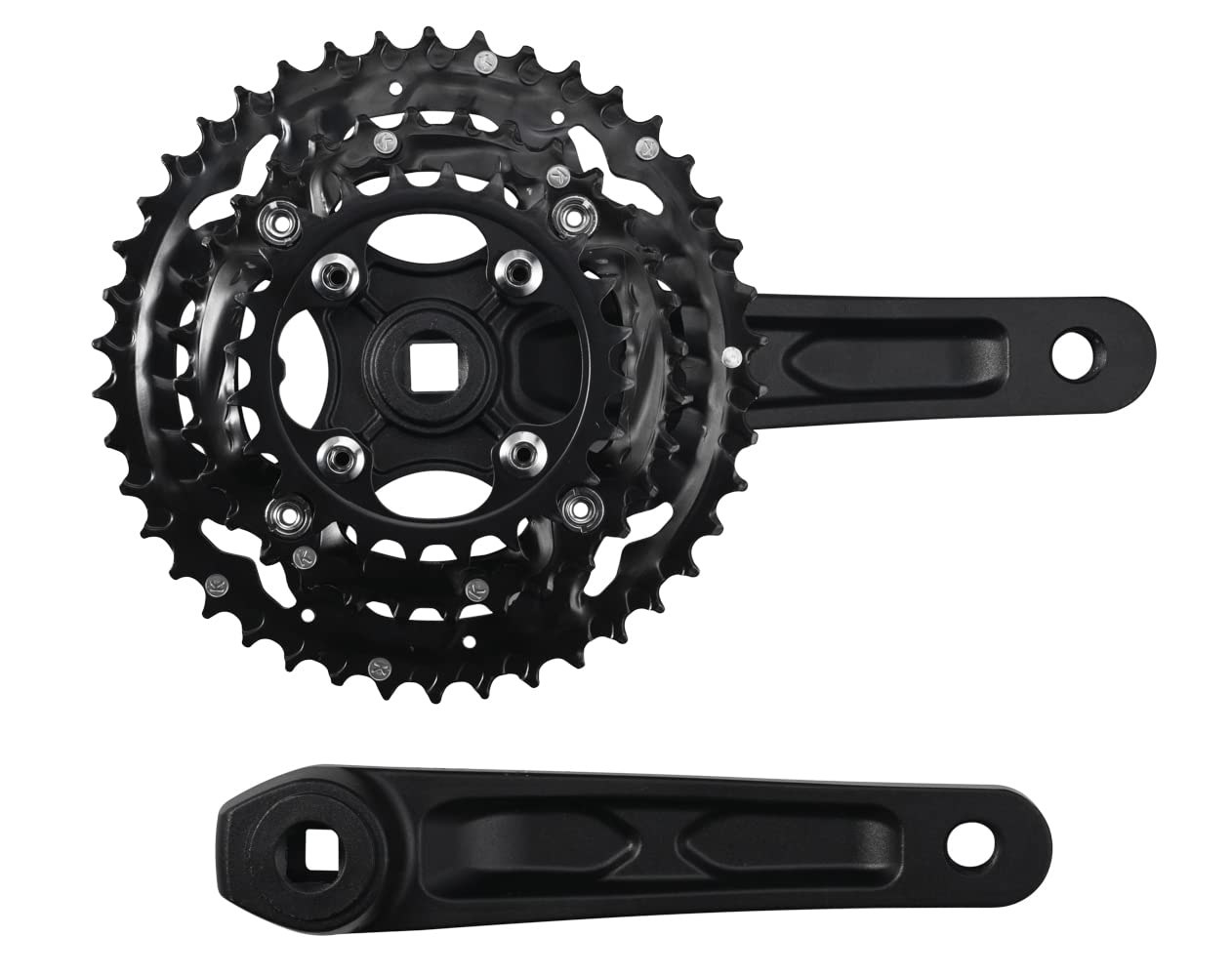 CYSKY 3x10 Speed Bike Crankset | 170mm 42-32-24T Aluminum MTB Crank Arm Set