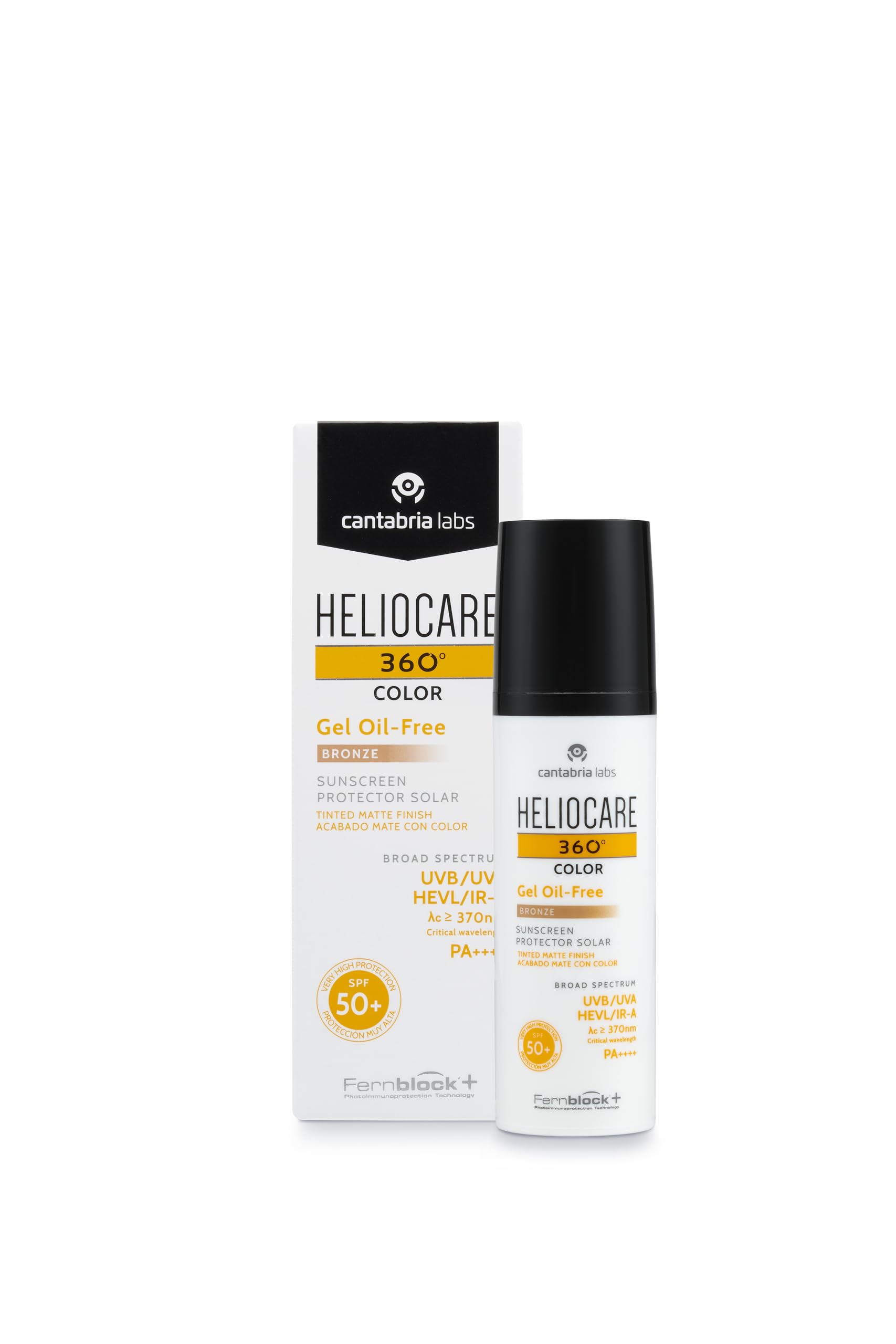Heliocare 360 Colour Gel Oil-Free SPF50+ Bronze – Matte Tinted Sunscreen 50ml