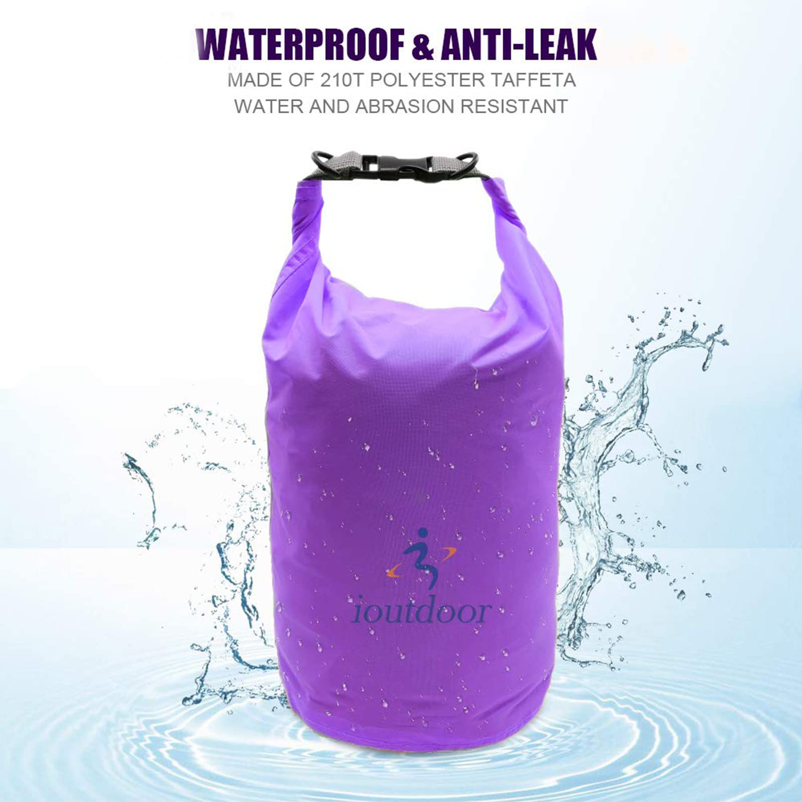 ioutdoor Waterproof Dry Bag Set | 6-Piece Lightweight Sacks 2L-70L