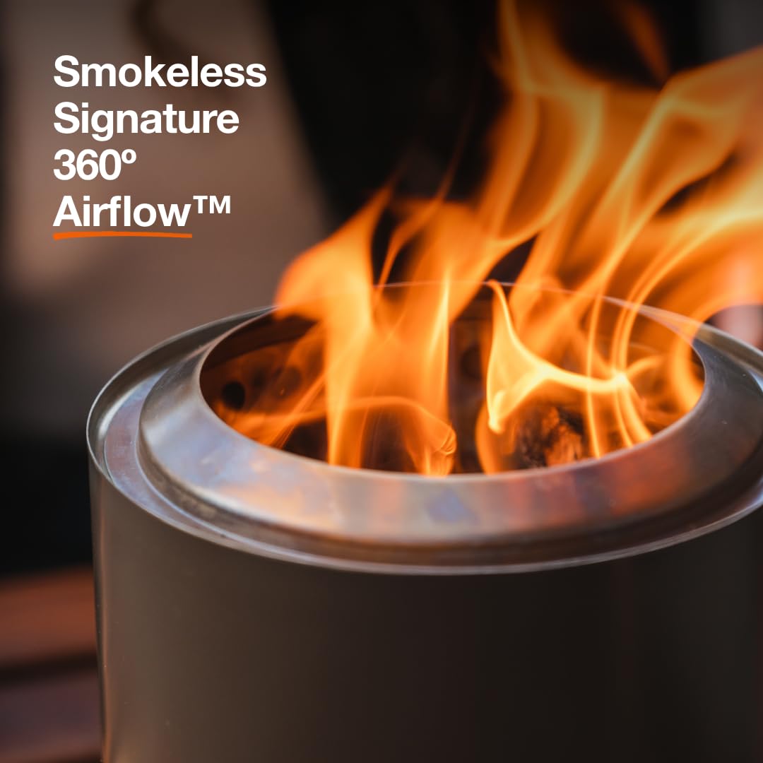 Solo Stove Mesa XL Tabletop Fire Pit – Low Smoke Stainless Steel