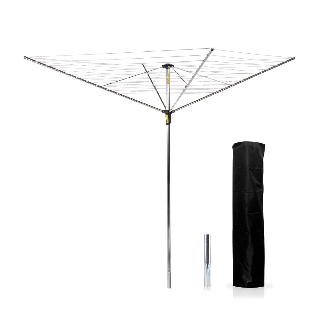 Minky Easy Breeze 45m Outdoor Rotary Airer – Silver Alloy Steel
