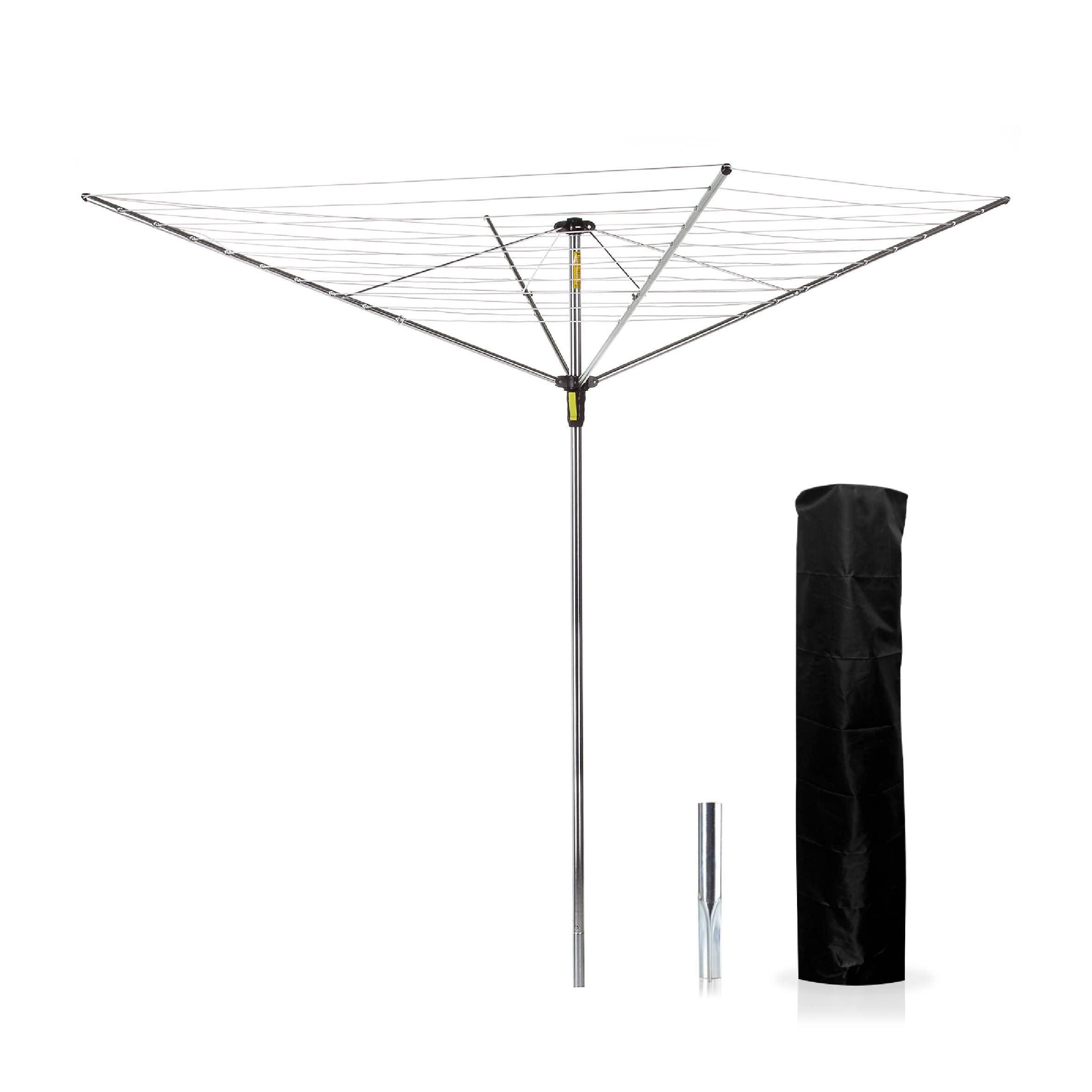 Minky Easy Breeze 45m Outdoor Rotary Airer – Silver Alloy Steel