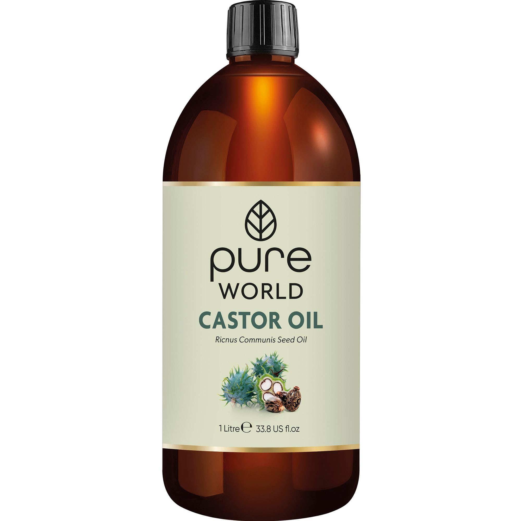 Pure Castor Oil – 1L Cold Pressed & Hexane Free