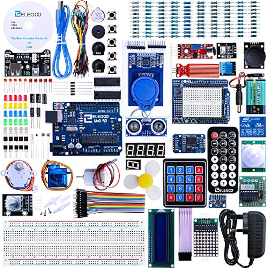ELEGOO UNO R3 Ultimate Starter Kit for Arduino IDE - 200+ Components