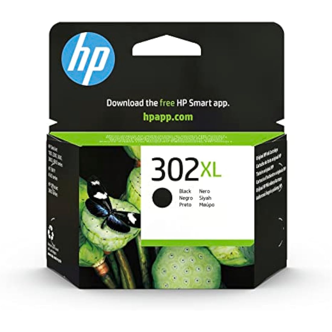 HP 302XL Black High Yield Original Ink Cartridge | F6U68AE Single Pack