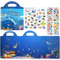 Jolof Store Reusable 3D Puffy Sticker Book – Ocean Animals Sensory Toy