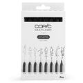 Copic Multiliner Black Fineliner Pens – Set of 8 Archival Ink Pens