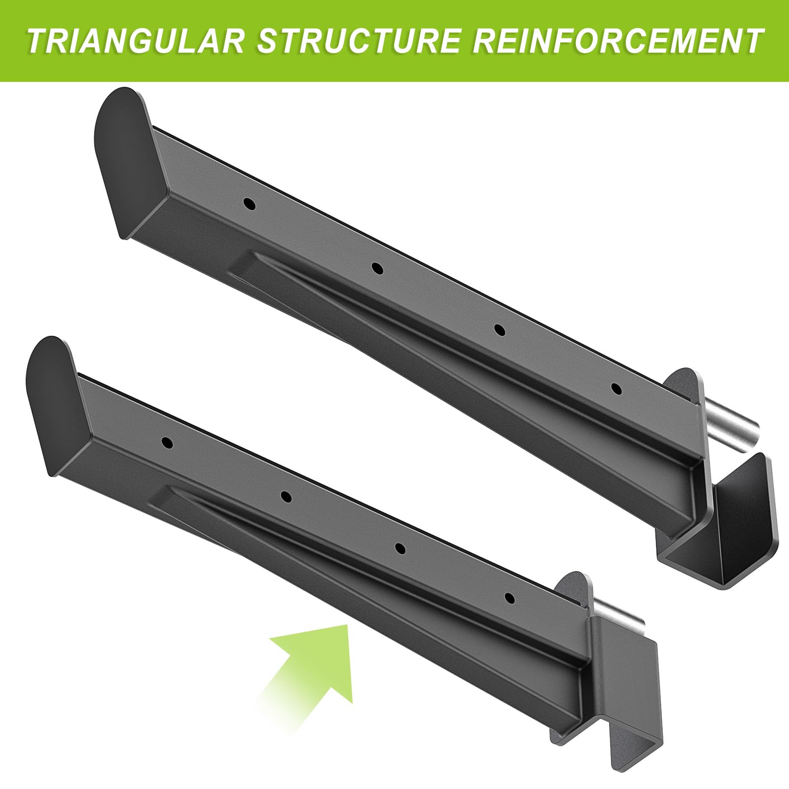 Kipika Safety Spotter Arms & J-Hooks for 2x2 Power Racks | Steel Barbell Holders