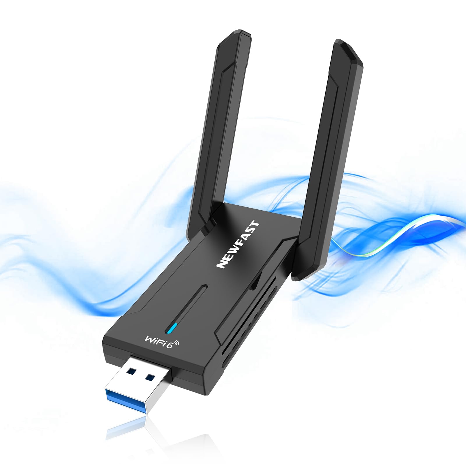 NEWFAST AXE5400 USB WiFi 6E Adapter – High Gain Dongle for PC