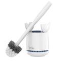 MR.SIGA Toilet Bowl Brush and Holder – Durable Bristles & Solid Handle, White