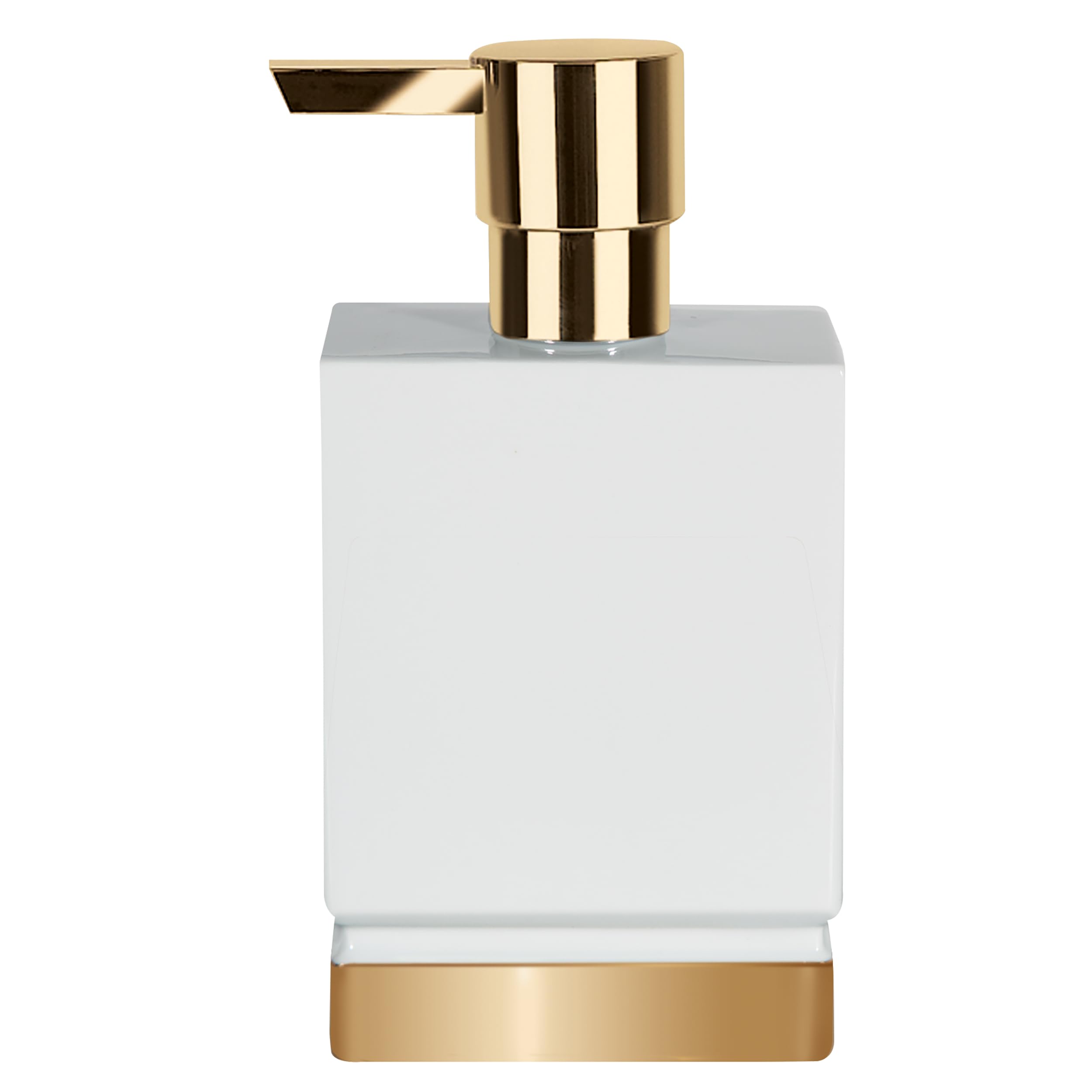 Spirella Roma Porcelain Soap Dispenser – Luxury White and Gold Design