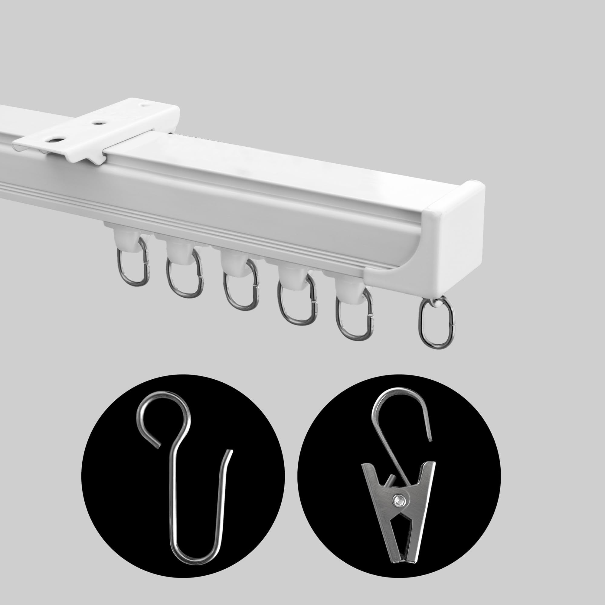 Jolof Store Heavy Duty Ceiling Mount Curtain Track - Aluminum Room Divider