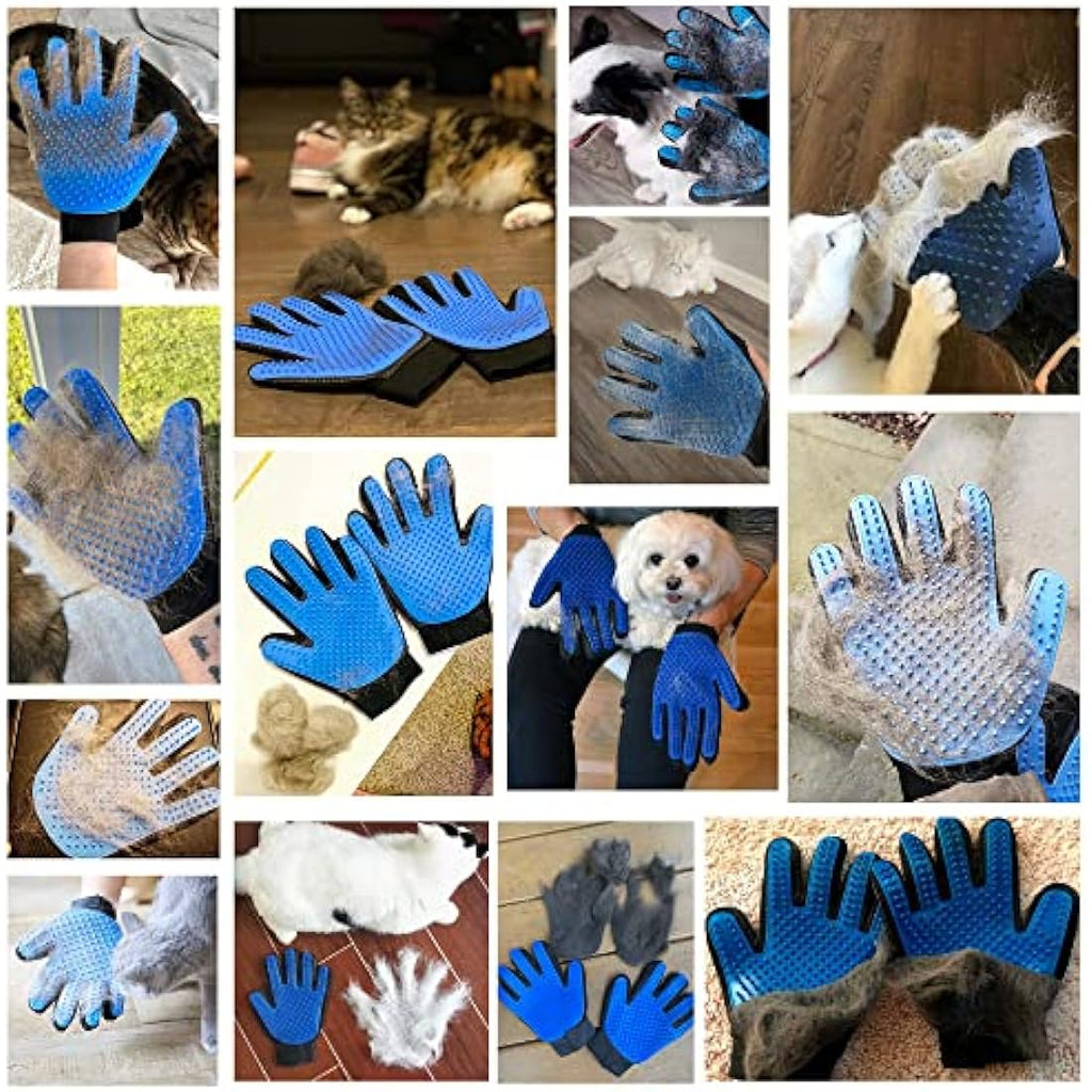 Kennels & Kats Pet Grooming Glove – 260 Silicone Tips De-shedding Mitt