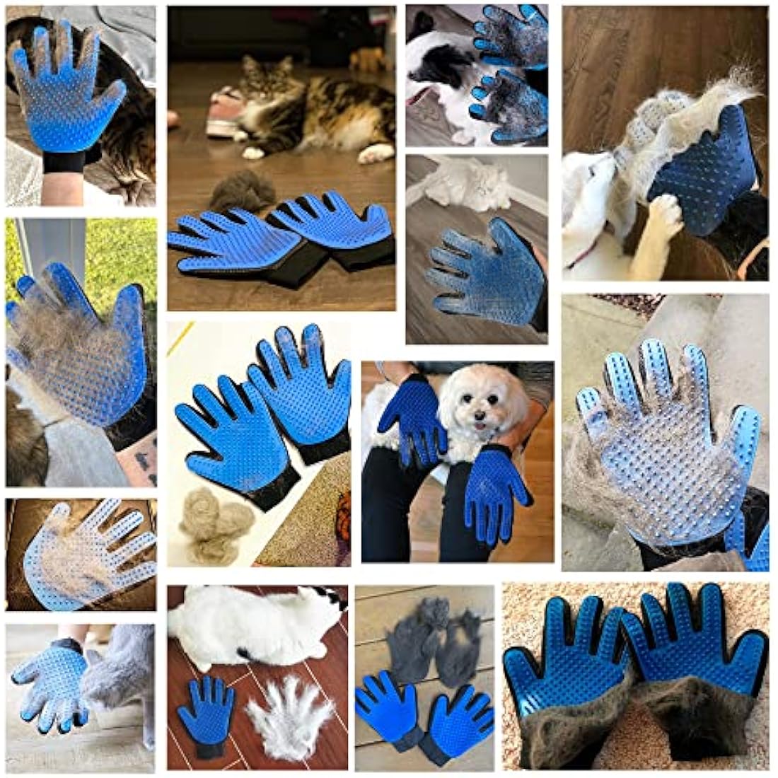 Kennels & Kats Pet Grooming Glove – 260 Silicone Tips De-shedding Mitt
