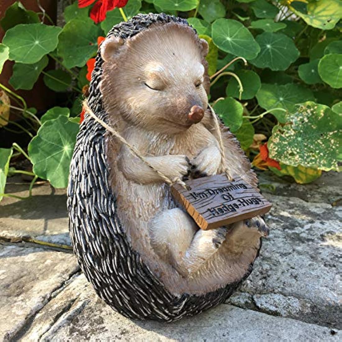 Heather Hedgehog Garden Ornament – Weatherproof Resin Statue