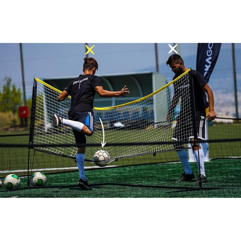 BazookaGoal Multi-Sport Net – Adjustable 9.8ft Portable Football Tennis
