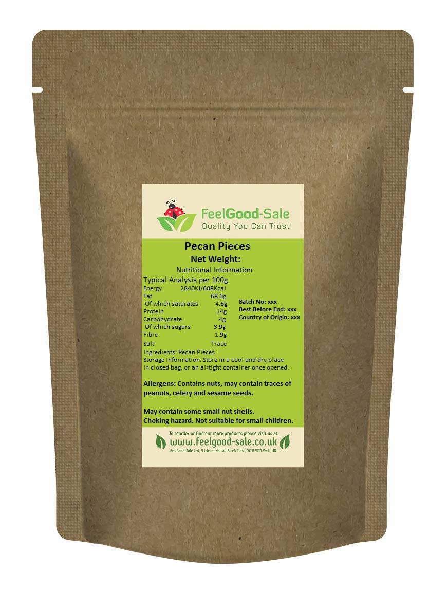 USA Pecan Nut Pieces for Baking and Cooking - 1kg Bulk