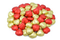 Wyeland Confectionery Milk Chocolate Hearts - Red & Gold Foil - 100 Pack