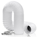 Hon&Guan 150mm Flexible Air Ducting – 6 inch PVC Vent Hose Pipe, 5m
