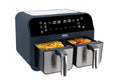 Sensio Home Dual Basket Air Fryer | 8L 8-in-1 Digital Smart Sync Finish