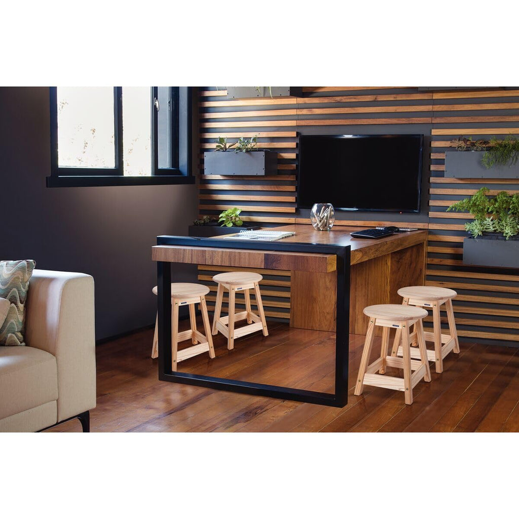 Tramontina Natural Pine Wood Stool Ø33 x 46.5cm - image 3