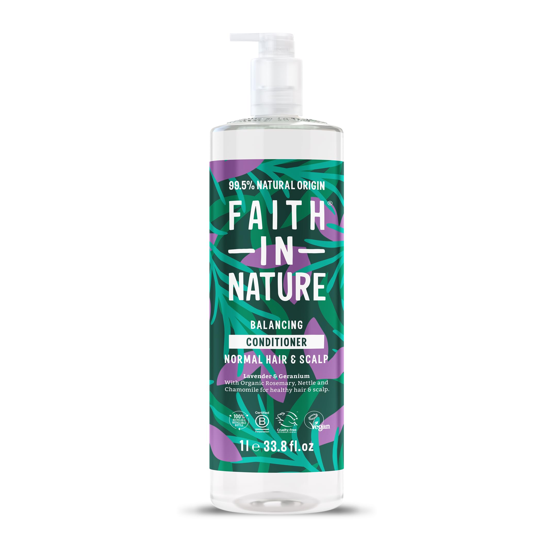 Faith In Nature Lavender & Geranium Conditioner – 1L Natural Hair Care