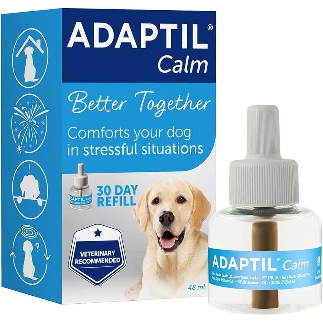 Adaptil Calm Home Diffuser 30-Day Refill | Dog Calming Pheromone Plug-In